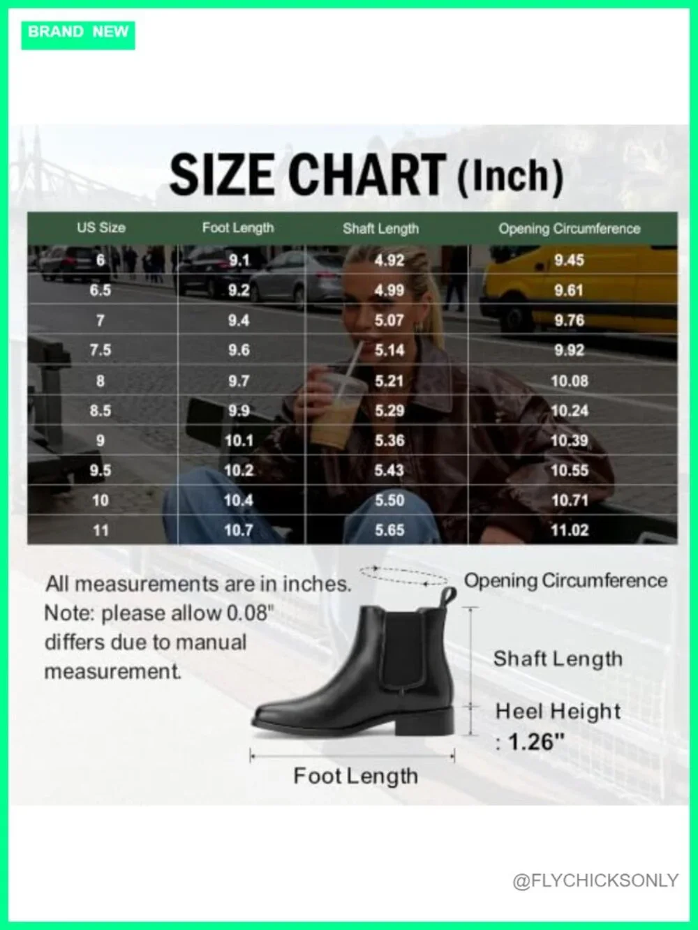 Square Toe Chelsea Ankle Boots Faux Leather Slip On Low Heel